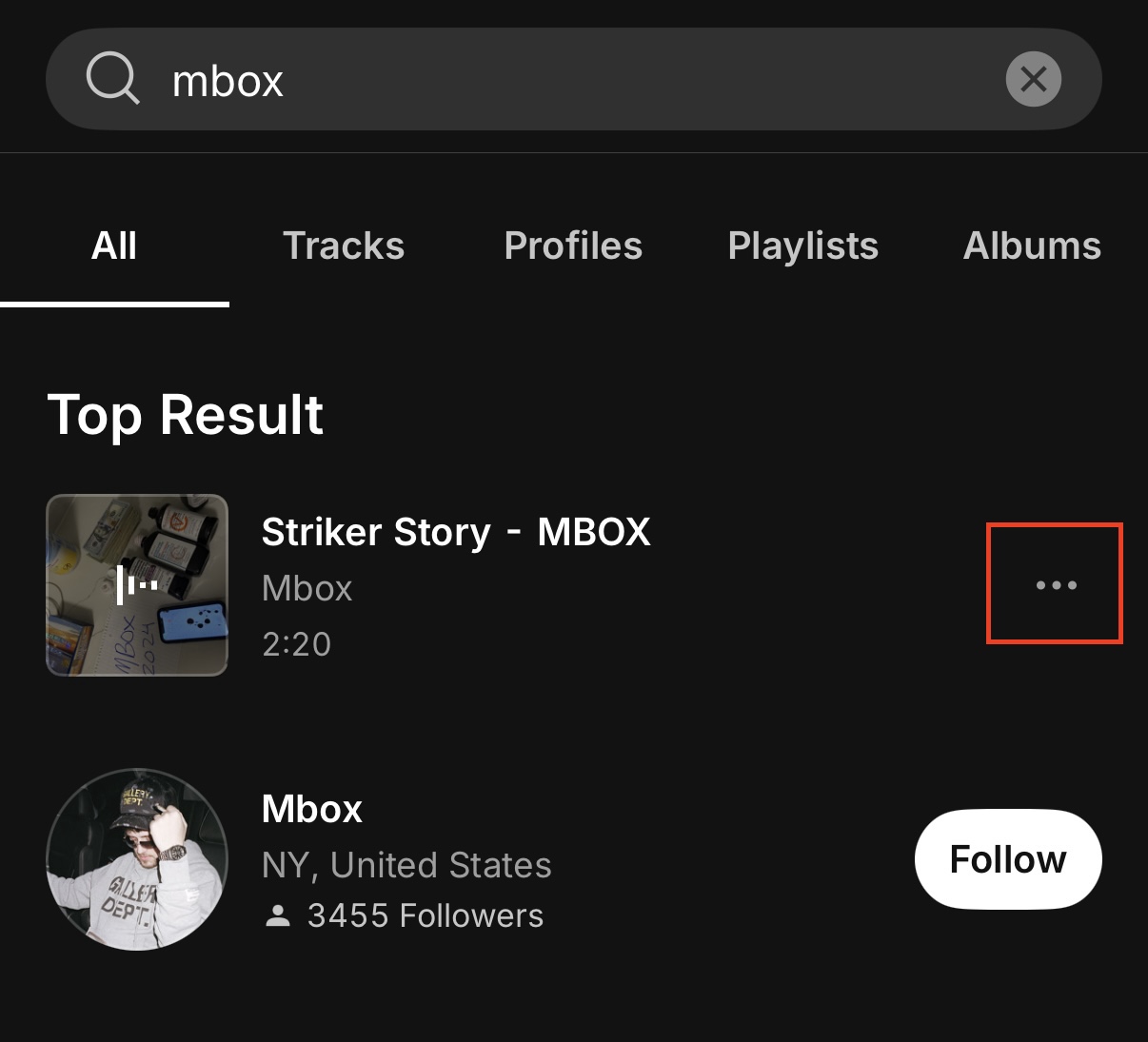 Click Menu button