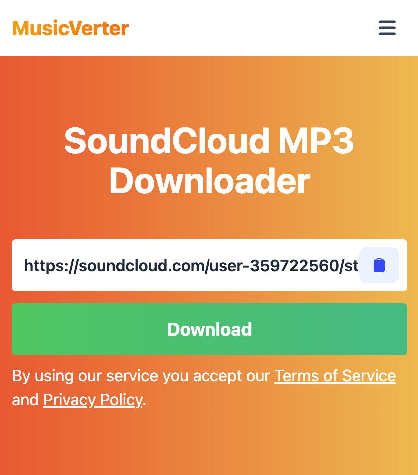 Press Download button