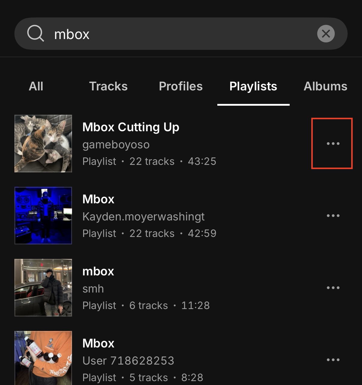 Tap on menu button